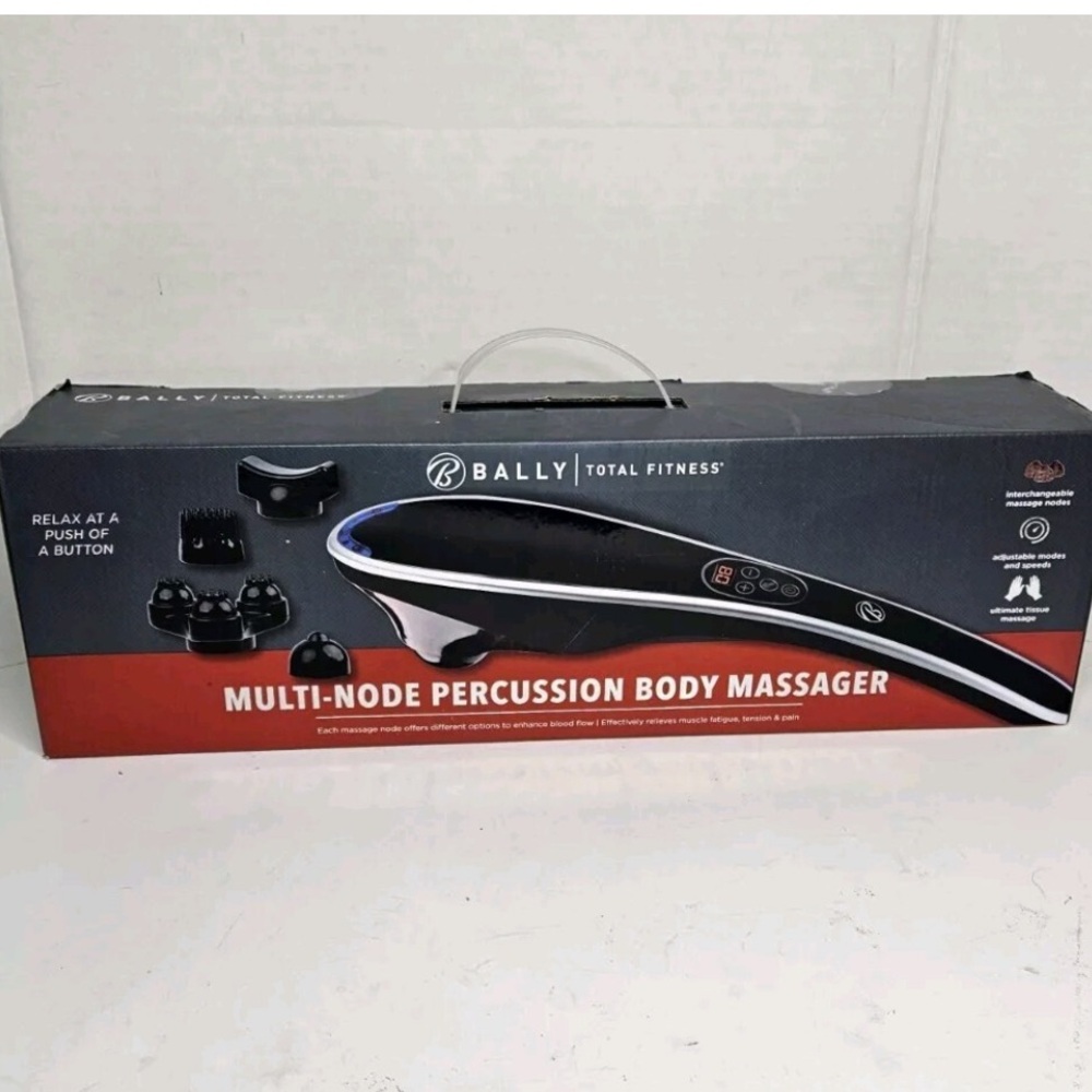 Bally Total Fitness Black and Red Percussion Massager